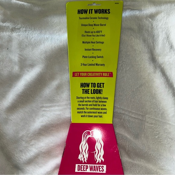 TIGI Bed Head Wave Artist Tourmaline Ceramic Deep Waver - Blue and Silver - Picture 4 of 4